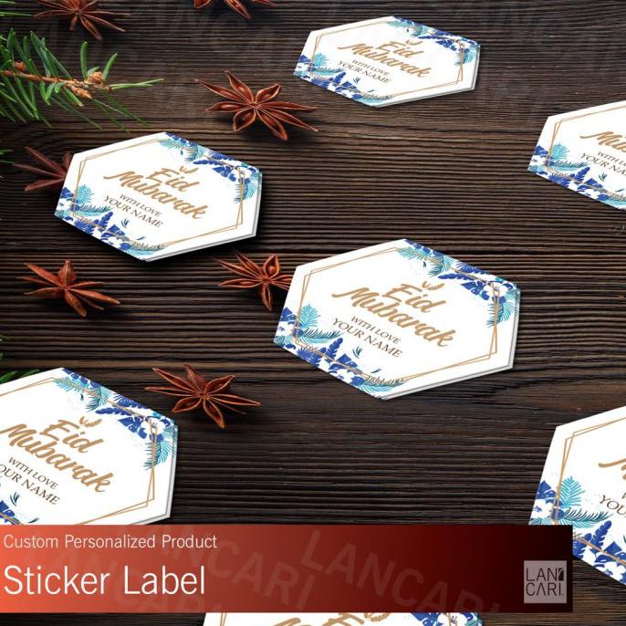 

Dijual Sticker Label Idul Fitri Ramadhan Custom Snack Food Stiker Simple Unik - Large, Idul Fitri