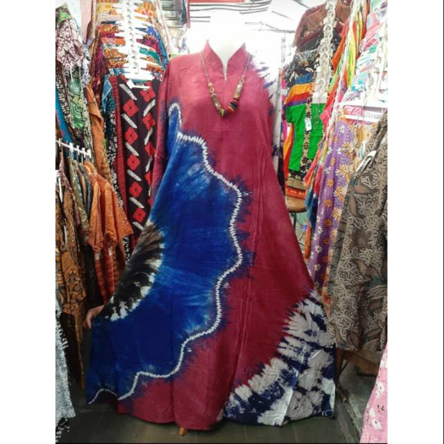 Gamis Batik Cap Tie dye