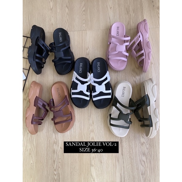 GJAZ TERBARU WEDGES JOLIE SILANG IMPORT