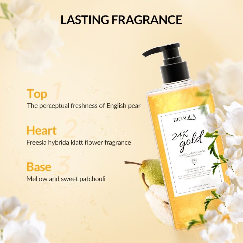 BIOAQUA 24K Gold Body Wash