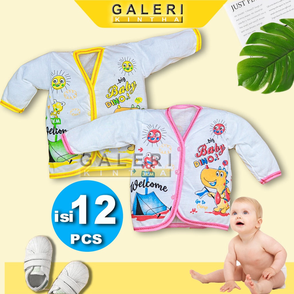 Baju Bayi Lengan Panjang Laki Laki Newborn Lusinan