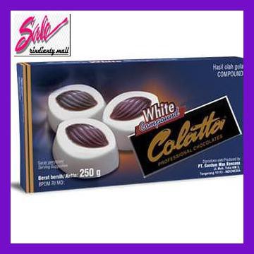 

SAKMACOKLAT- COLATTA WHITE CHOCOLATE COMPOUND 250 GR -MAKANAN-MINUMAN.