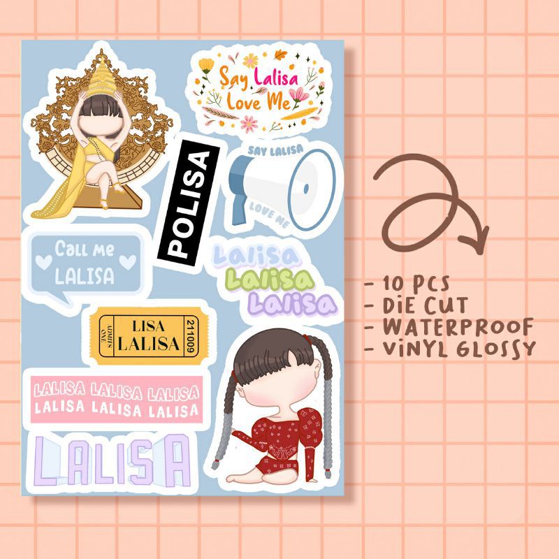 

sticker die cut LALISA