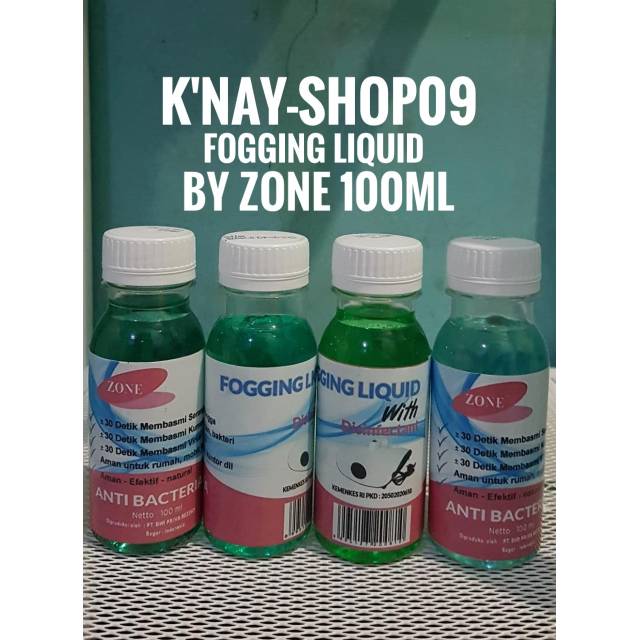 Cairan Mesin Fogging / Cairan Isi Ulang Mesin Fogging / Fogging Liquid / Fogging Disinfectant Zone