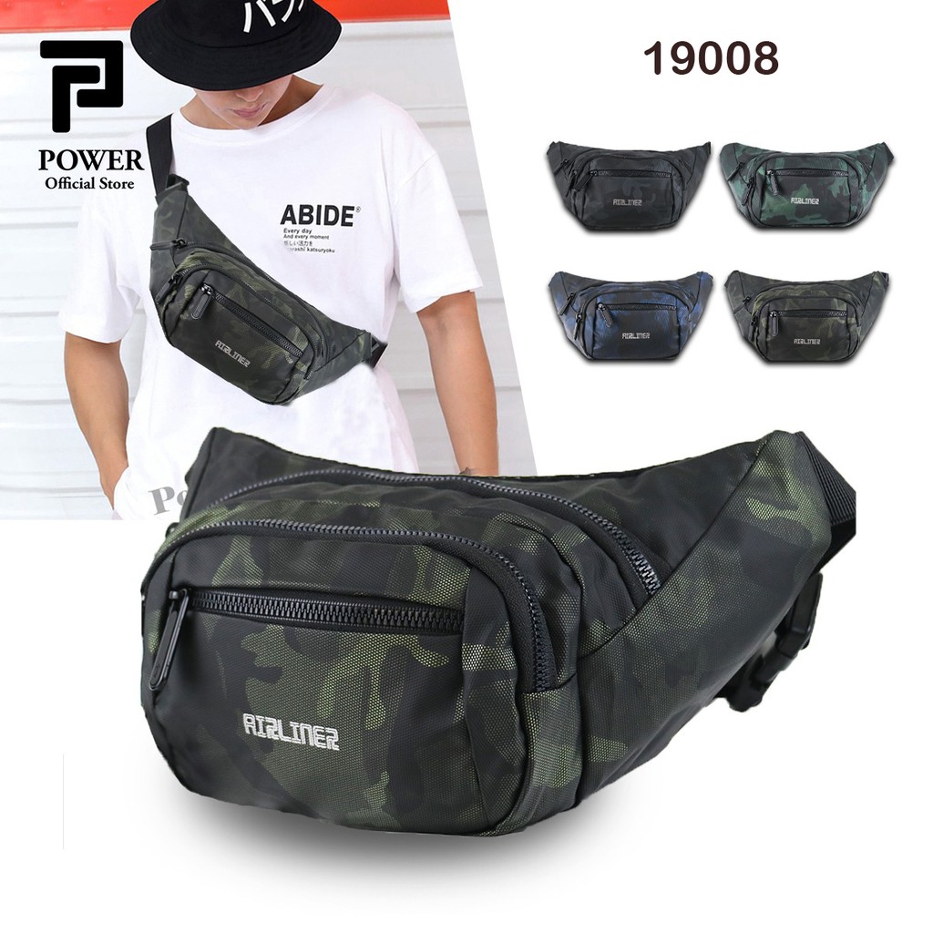 Airliner Tas Pinggang Pria Waist bag Army Sling bag Import Tas Dada Pria Import Good Quality