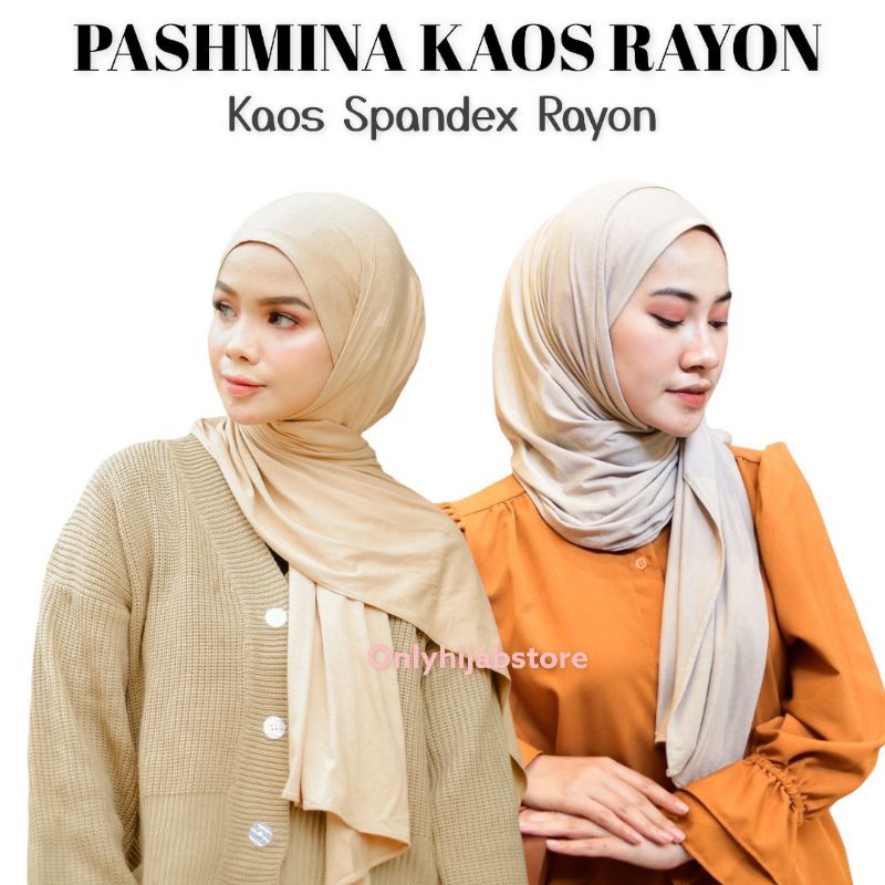 PASHMINA KAOS RAYON SPANDEX STRETCH | Pashmina Turkey | Pashmina Turki