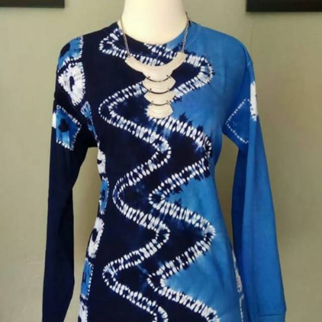 Kaos Batik Sasirangan Lengan Panjang dan pendek