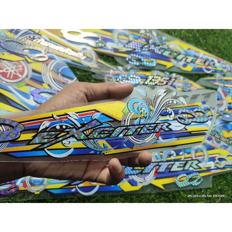 STRIPING TRANSPARAN JUPITER MX 135 HOLOGRAM EXCITER