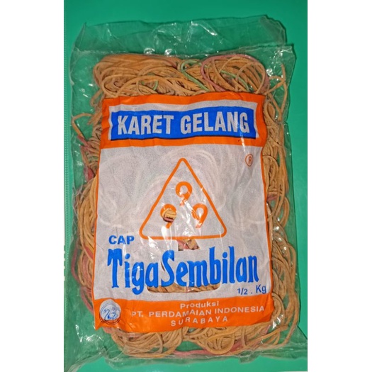 KARET GELANG Merk Tiga Sembilang 999 100gr