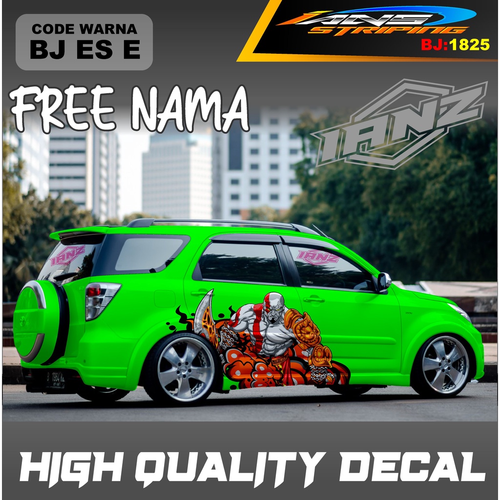 STICKER VARIASI MOBIL TERIOS / STIKER MOBIL GRAND LIVINA / VARIASI STIKER MOBIL AVANZA / STIKER MOBIL XENIA / STIKER MOBIL