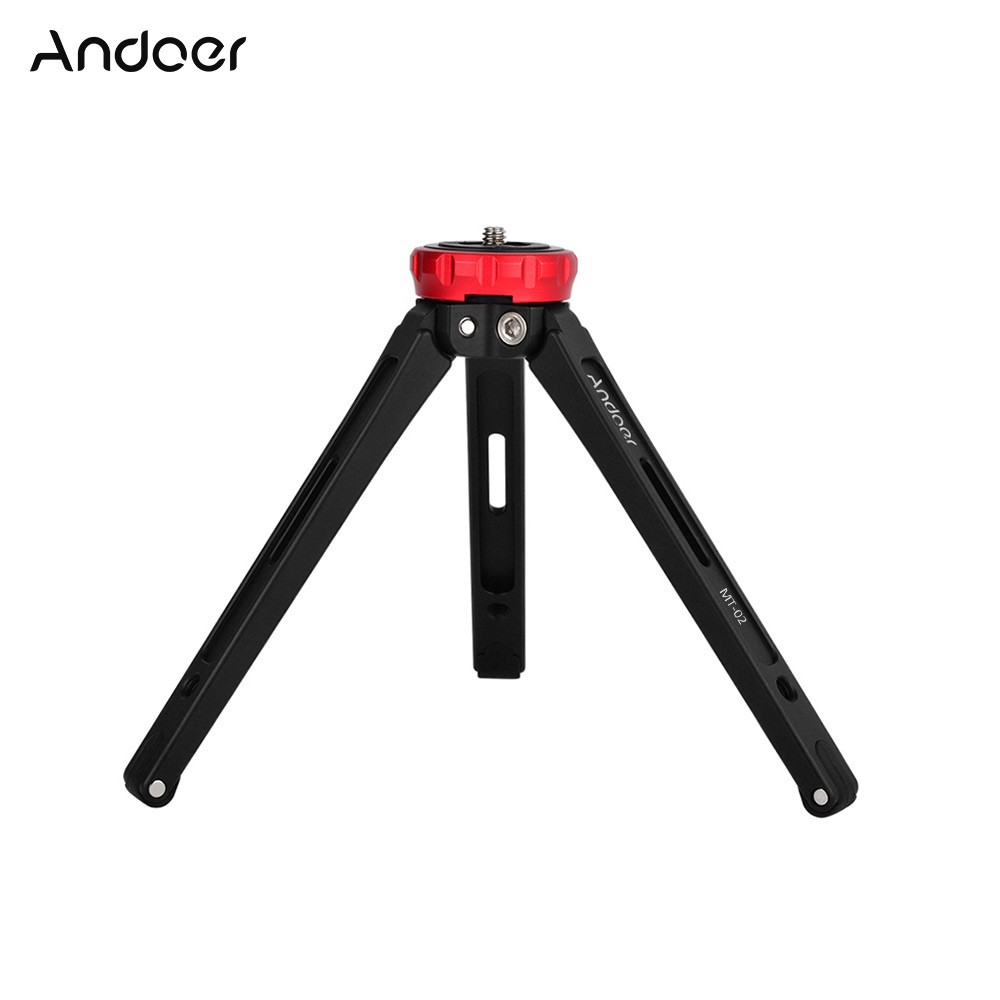 INDORETAIL | Fotografi | Video | Kamera Action 2018 Baru Andoer MT-02 Mini Desktop Tripod Aluminium