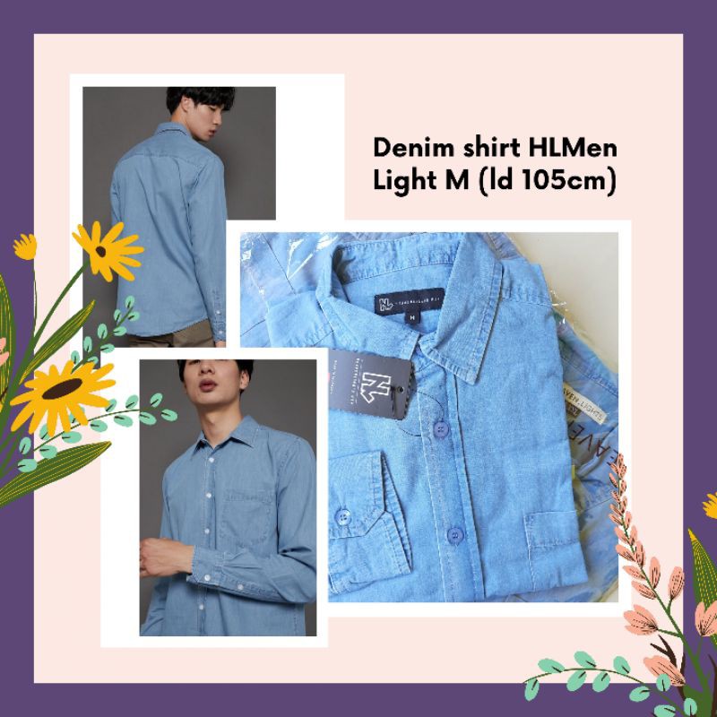 Denim Shirt Light M by Heaven Lights Men HLMEN