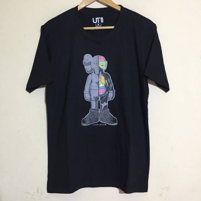  BISA COD Kaos  Uniqlo X Kaws Anatomy Premium Shopee 