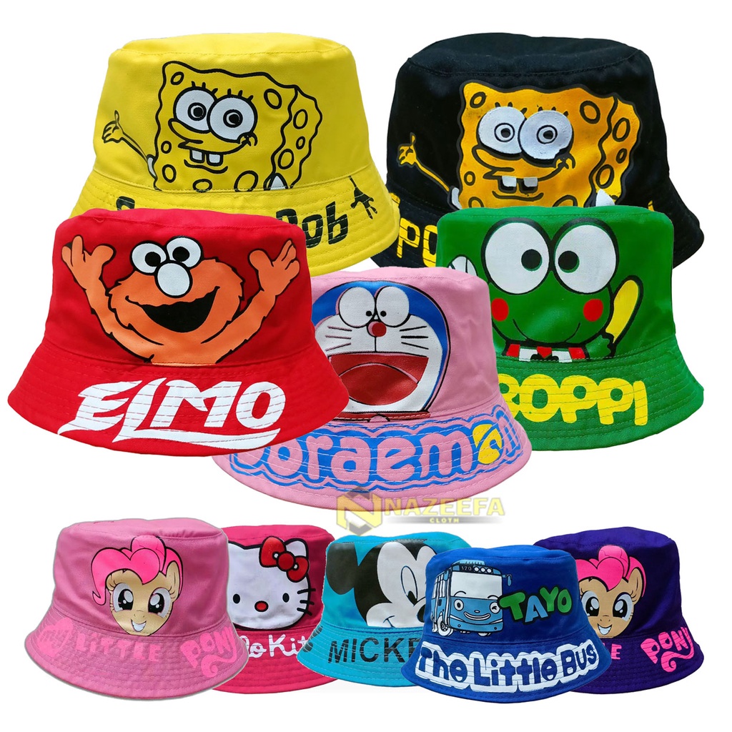 TOPI BUCKET MOTIF LUCU / BUCKET HAT ANAK