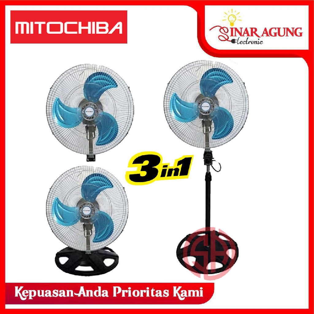 Jual Kipas Angin 3 In 1 Kipas Meja Dinding Berdiri Mitochiba Mt 1822 J Mt 1822 Rg 18 Inch 1249