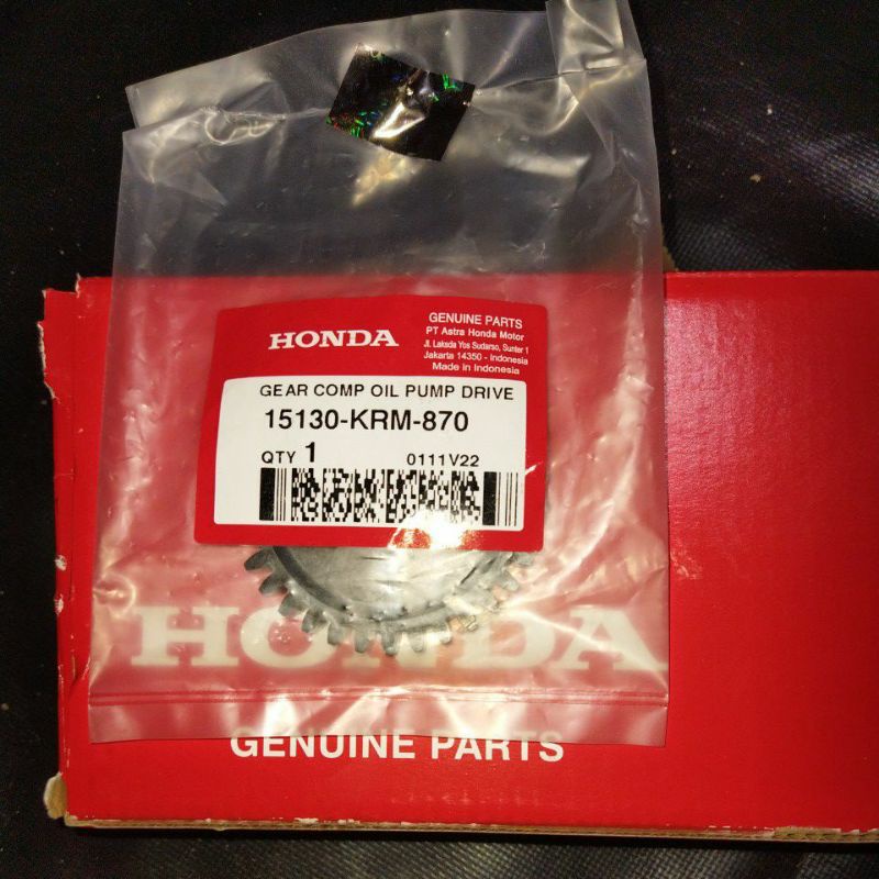 Ger Pompa Oli (Gear Comp Oil Pump) Verza 150, Megapro mono 15130KRM870