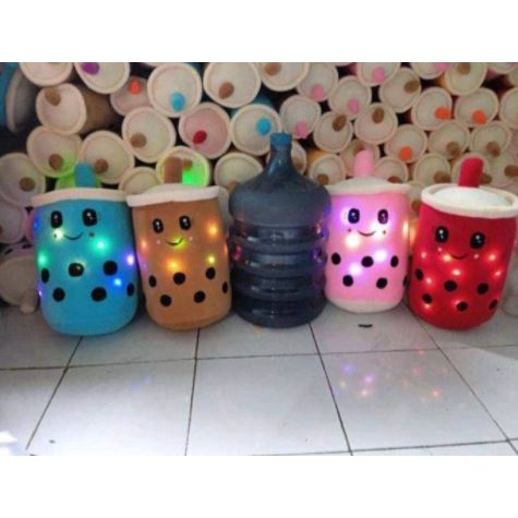 COD boneka boba LED on/off ada tombol menyalakan ukuran galon murah bahan lembut