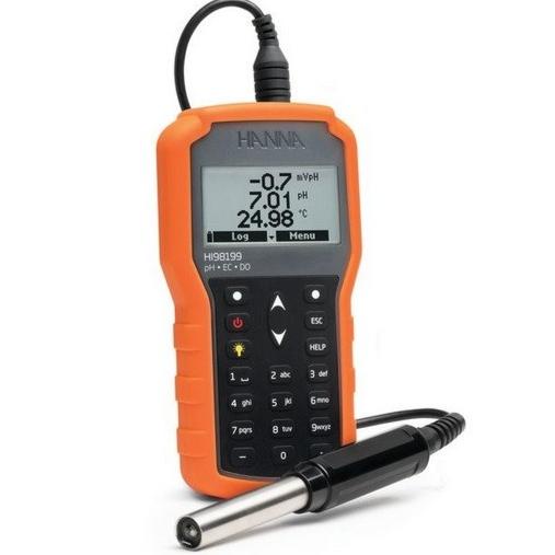 Hanna - Multiparameter Portable Ph/Ec/Do Waterproof Meter - Hi98199