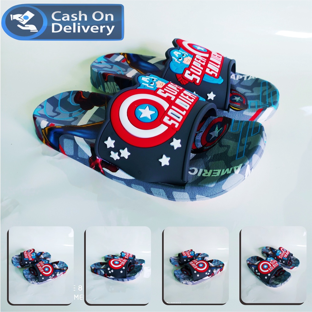 SANDAL KOKOP KARET MOTIF AVENGGER ORIGINAL IMPORT