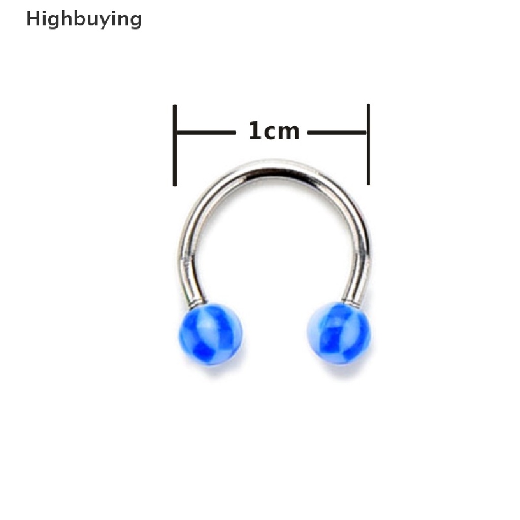 Hbid 10PCs Anting Tindik Alis / Bibir / Lidah / Hidung / Pusar / Perut / Tubuh Glory