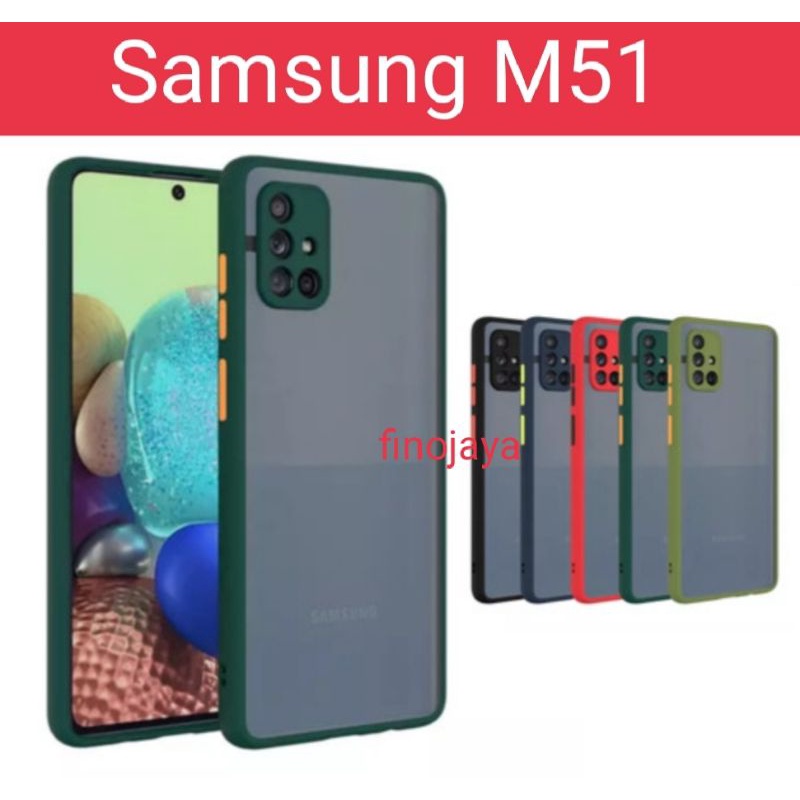 Case Aero My Choice Samsung M51 Silikon Dove pelindung Camera