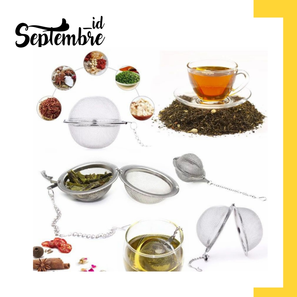 Saringan Teh Stainless Steel Penyaring Teh Tea Strainer Saringan Teh Celup