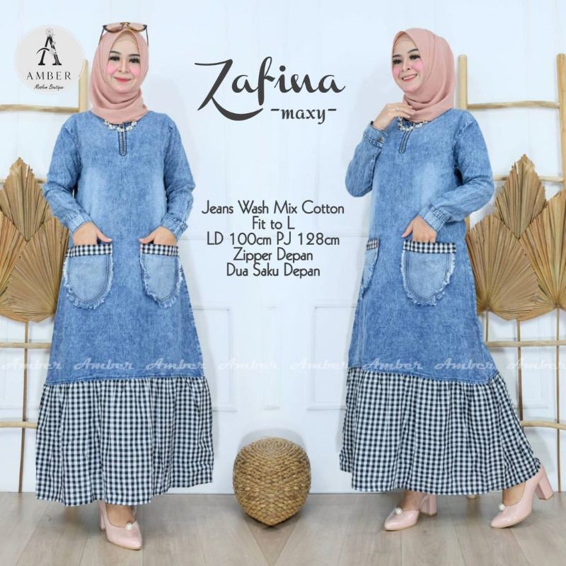 Zafina dres maxy jeans