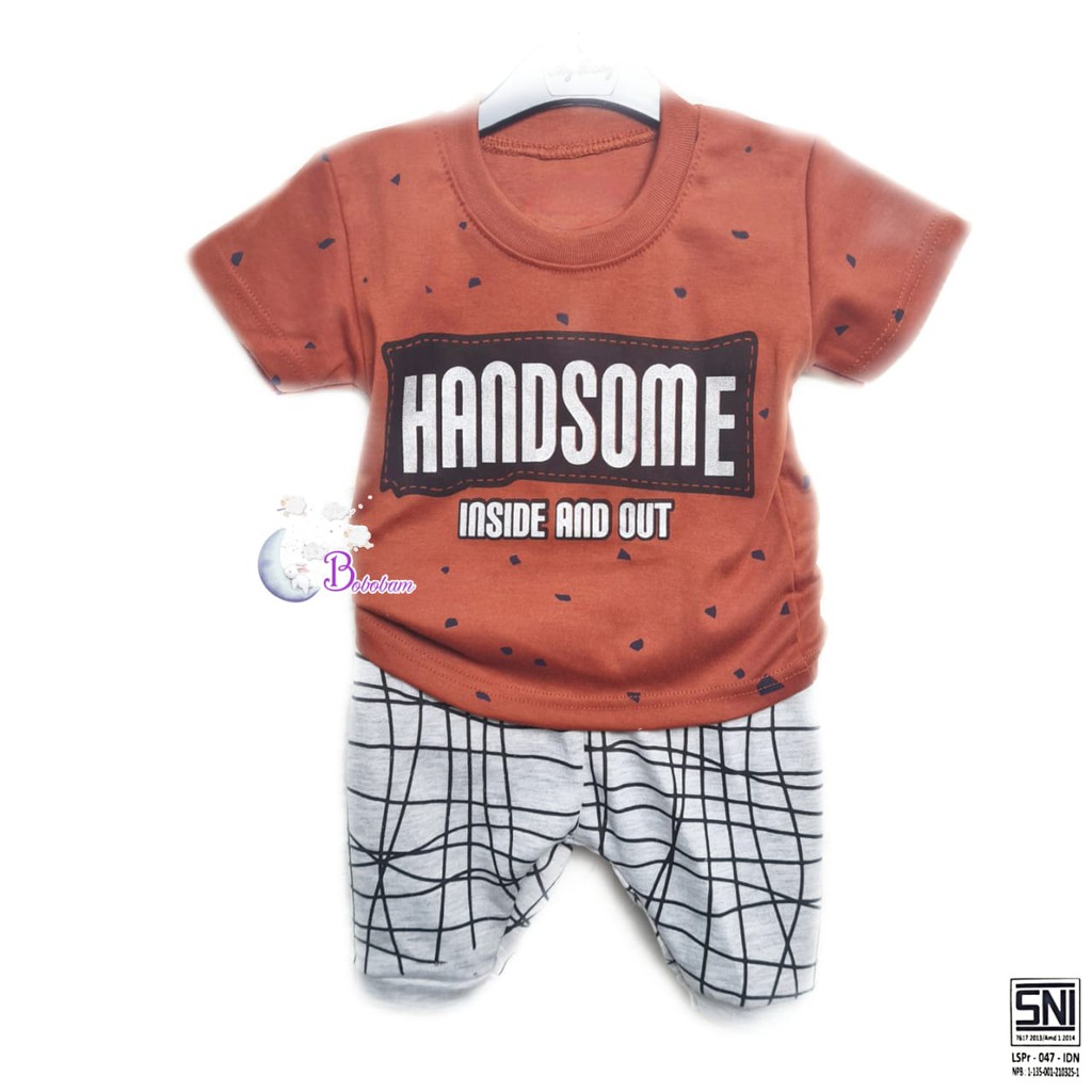 ECER BOBOBAM BAJU KAOS HANDSOME ANAK LAKI-LAKI / SETELAN ANAK HARGA GROSIR