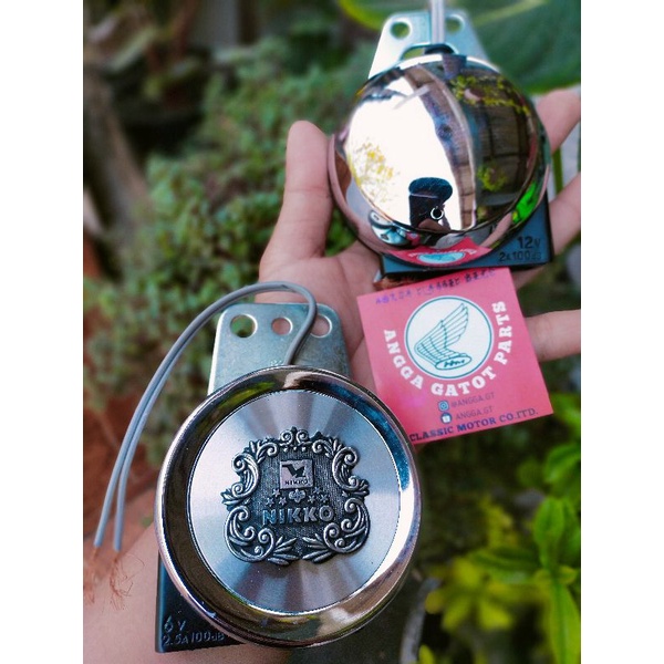 Klakson Nikko JAPAN 12Volt NOT gl100 gl1000 goldwing uh ul bakpao cb350 cl350