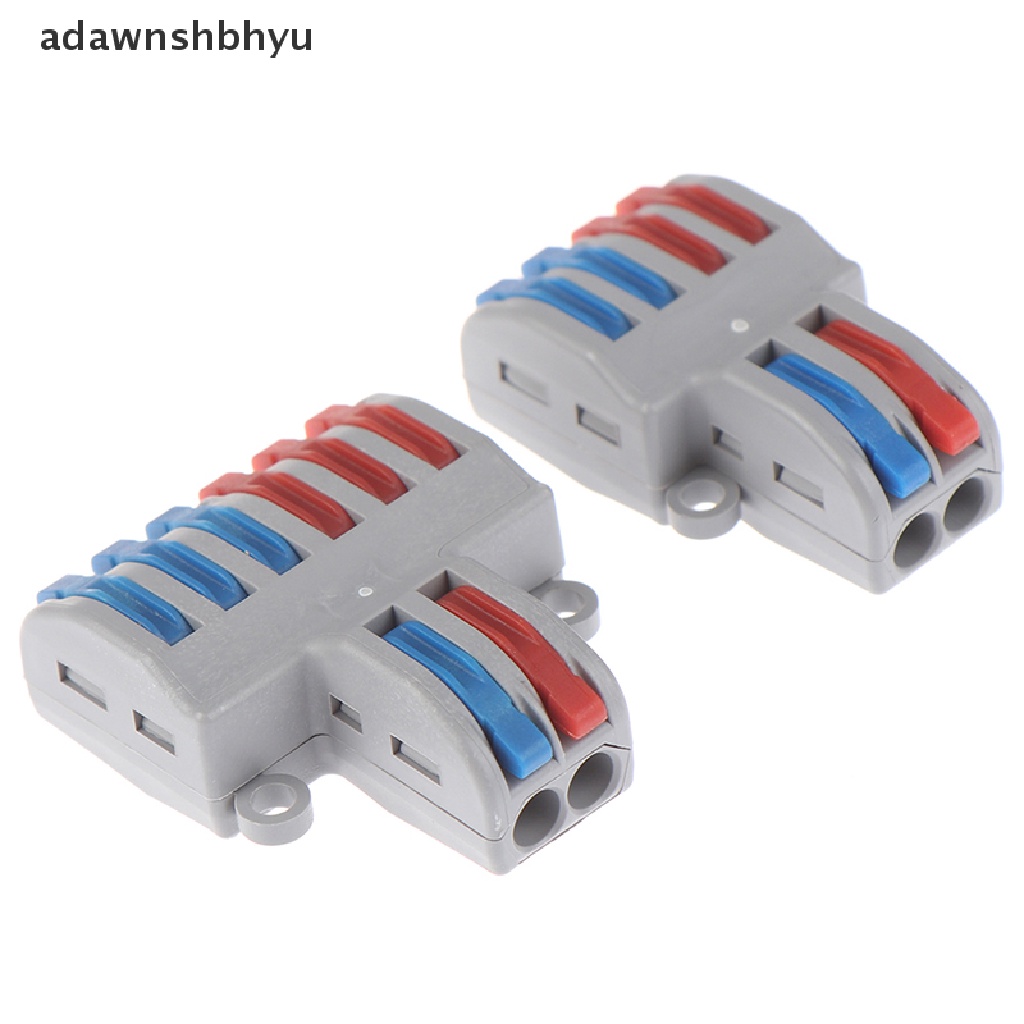 Adawnshbhyu Spring Lever Terminal Block Konektor Kawat Kabel Listrik PCT-222 SPL-62 SPL kq