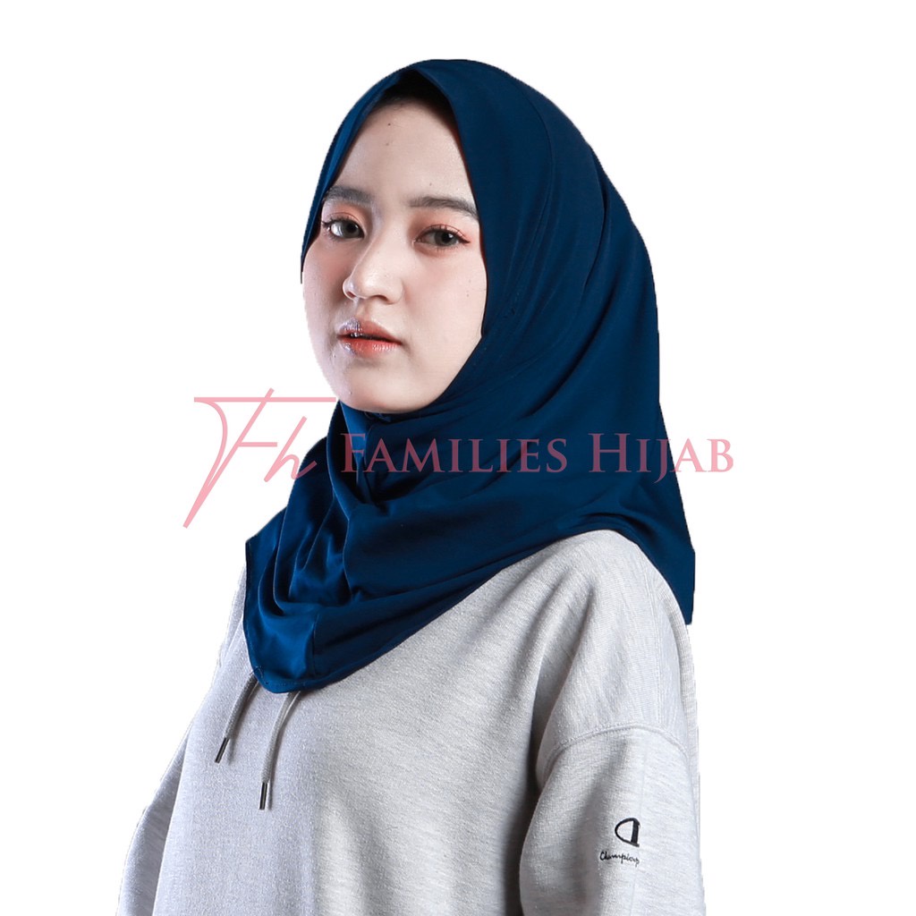 Hijab Sport Non Pet Olahraga Volly / Hijab Sporty Jersey / Kerudung Harian