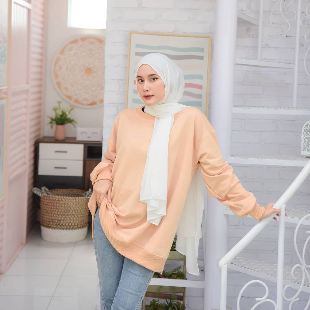 JUMBO Size BASIC SWEATER || CRAWNECK Sweatshirt Zumbo Size XXl PRIA WANITA