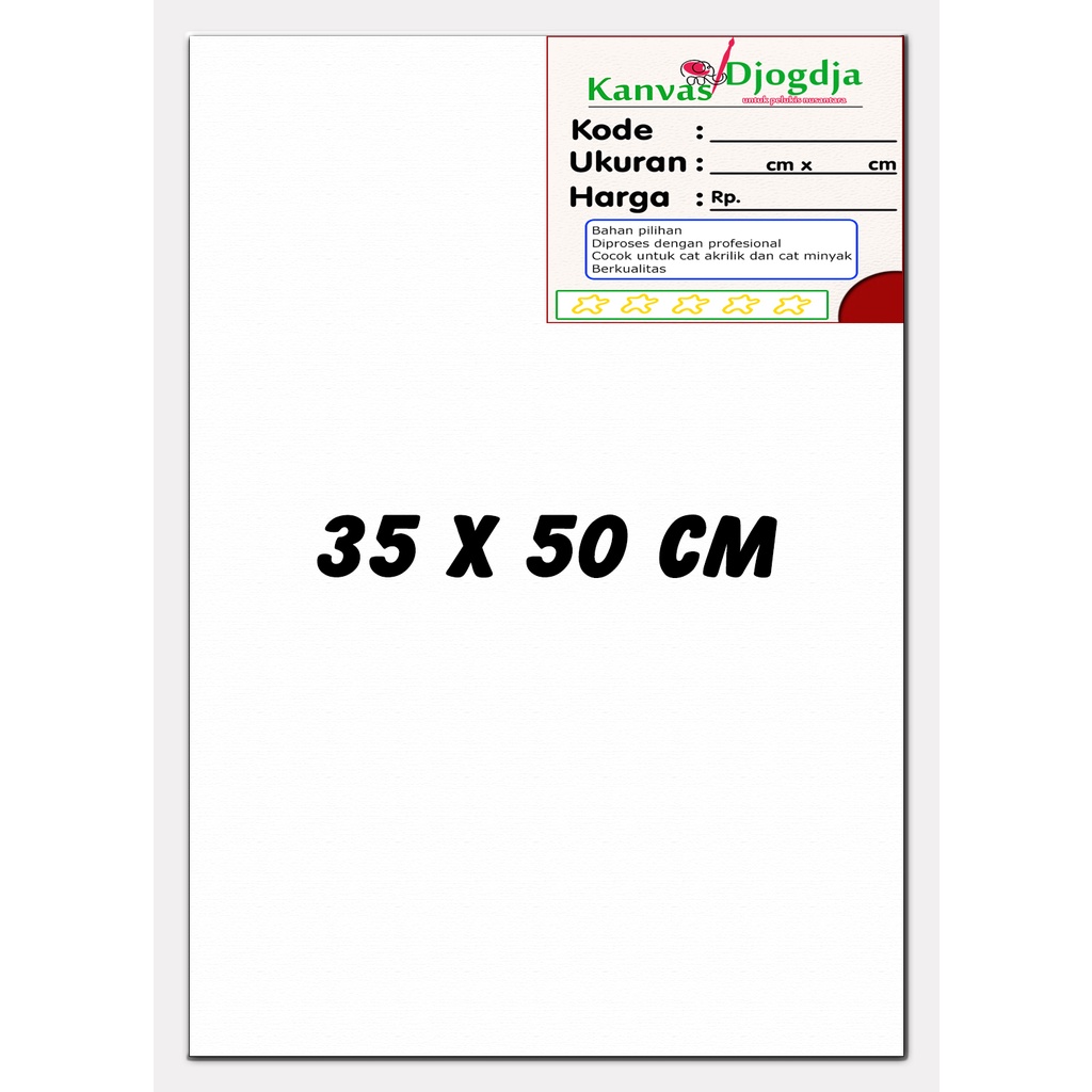

Kanvas span premium ukuran 35 cm x 50 cm