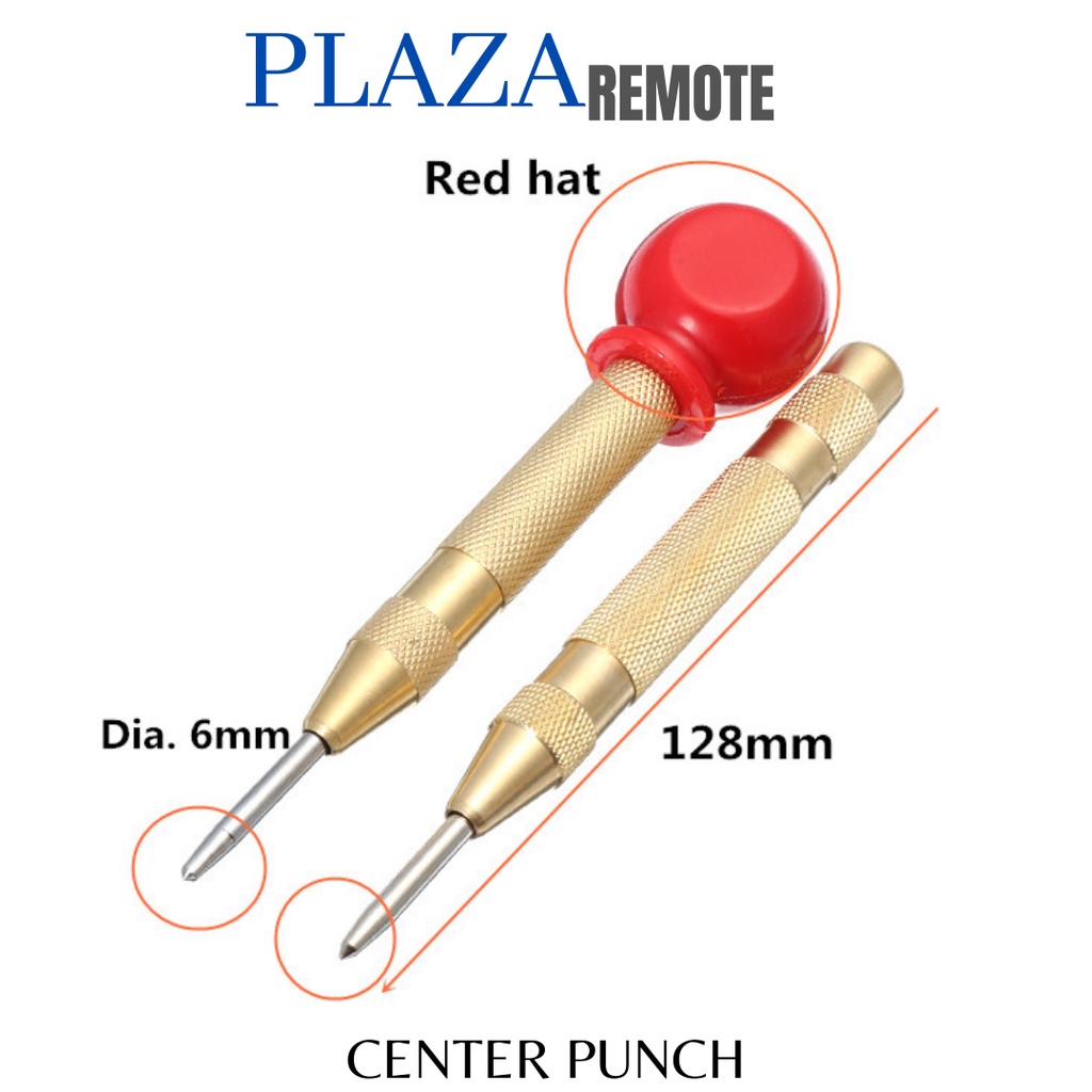 Penanda Titik Bor  silver / Center Punch with karet rubber head