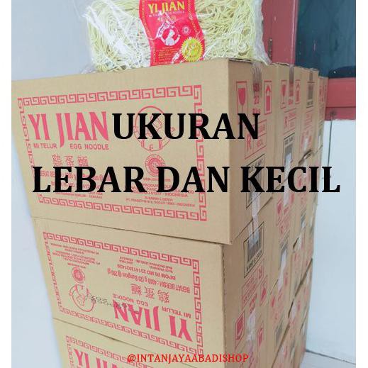 

{BISA COD} Mie Telur Yi Jian / Mie Telor Ukuran KECIL dan LEBAR Per karton Depok TERBARU [Kode