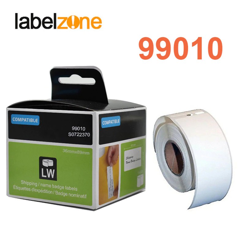 1Rolls 99010 Label 28mm*89mm Thermal Paper Compatible for Dymo LabelWriter 400 450
