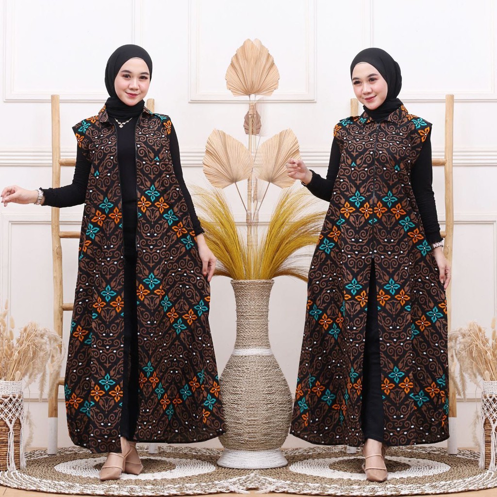 long cardy/ outer/ cardigan batik katun premium M-XXXL