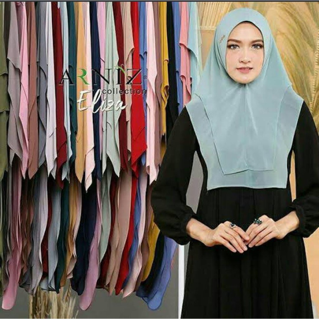 Fashion hijab - khimar eliza - kerudung wanita - jilbab instan - khimar eliza by arniz