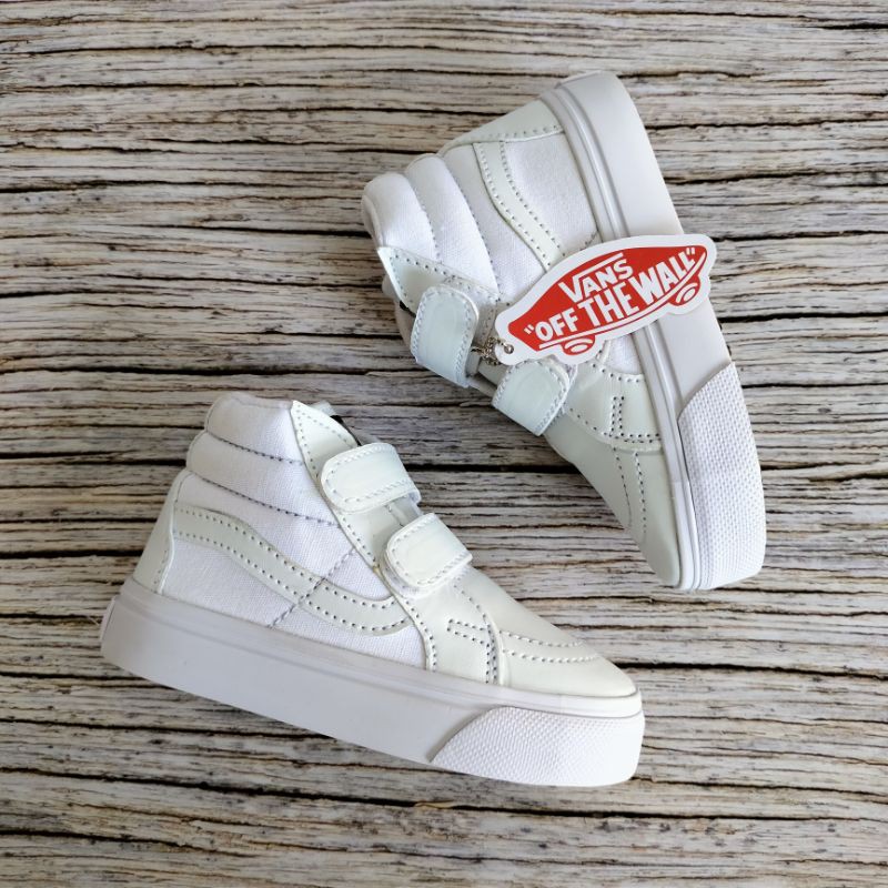 SEPATU ANAK VANS FULL WHITE PREMIUM HIGH QUALITY SEPATU VANS ANAK SK8 PUTIH