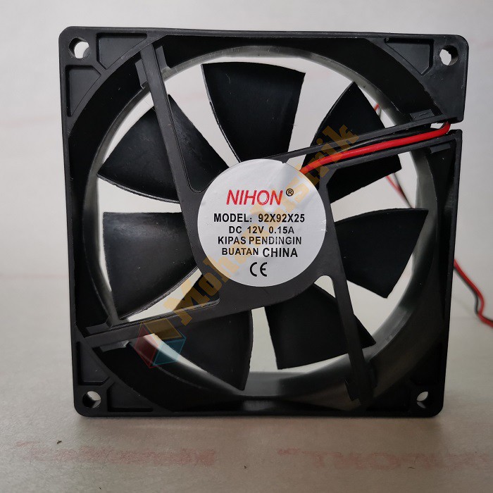 Kipas Pendingin Video Fan DC 12V 92x92x25 mm