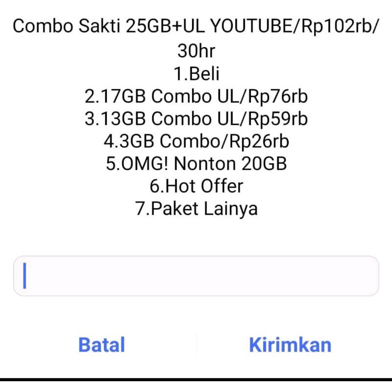 Telkomsel 25Gb+UL Youtube