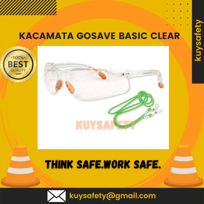 

Kacamata Gosave Basic Clear / Safety Glasses Clear Gosave