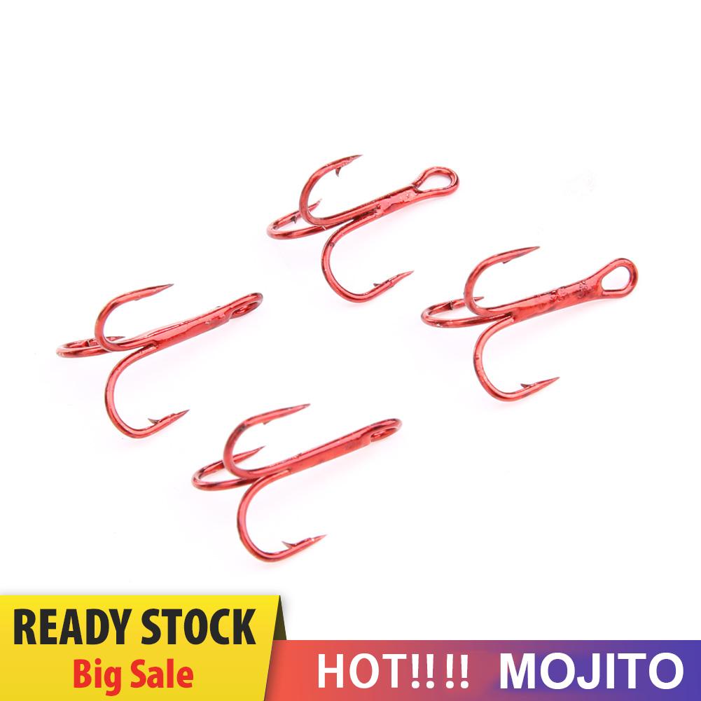 MOJITO 20pcs Barbed Crank Sharp Fishing Hooks Pesca Tackle with 3 Anchors