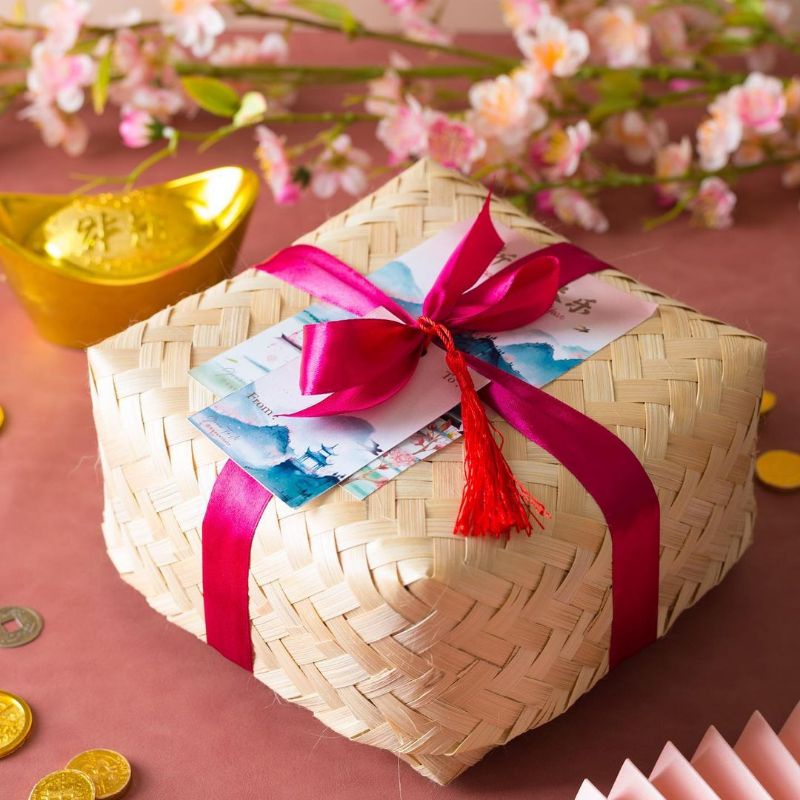

[ Halodul ] Besek Bambu 18x18 Termurah | besek bambu hampers kotak hantaran lebaran