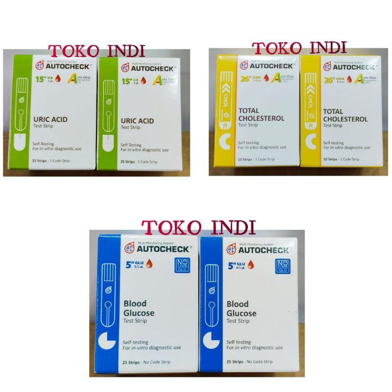 Strip Gula Autocheck, Strip Urid Acid, Strip Kolestrol Autocheck