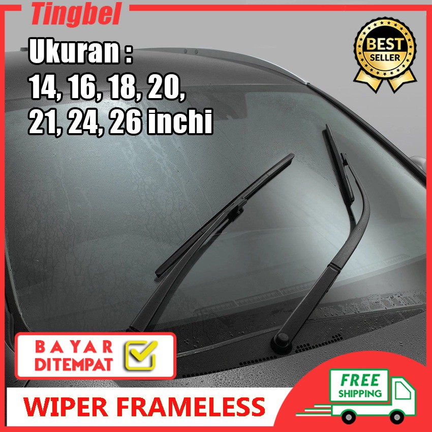 CJ Wiper Mobil Frameless 1 Set Kaca Depan - Mazda RX8