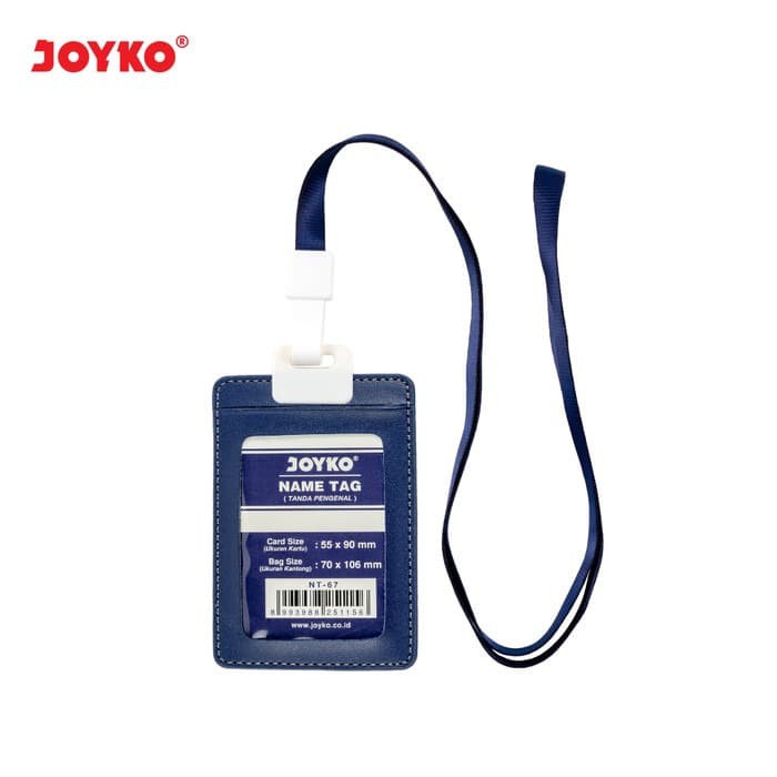 

Name Tag Tanda Pengenal Gantungan Kartu Nama Joyko NT-67 Blue