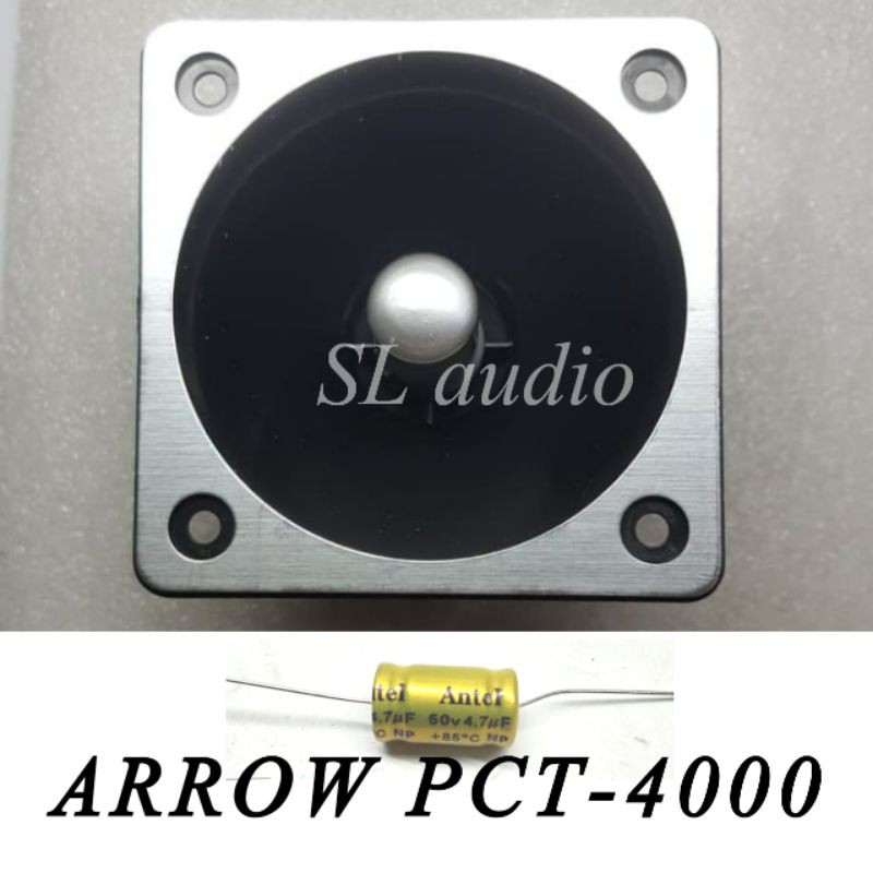 Tweeter Walet Arrow Pct-4000 / Tweeter Piezo Arrow Pct-4000 + Elco tahanan