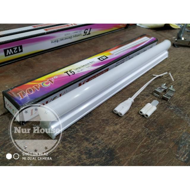 lampu neon led T5 tube lampu etalase 30 cm 4 watt lovov