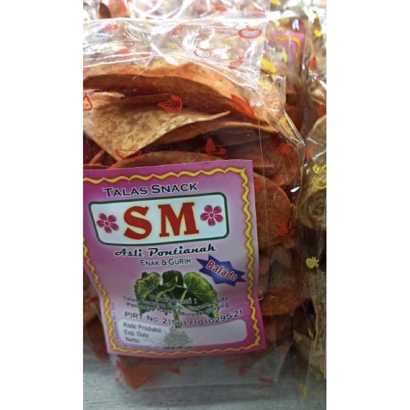 

Snack talas tipis 150Gr SM/Keripik Talas bentuk pipih/Snack Keladi